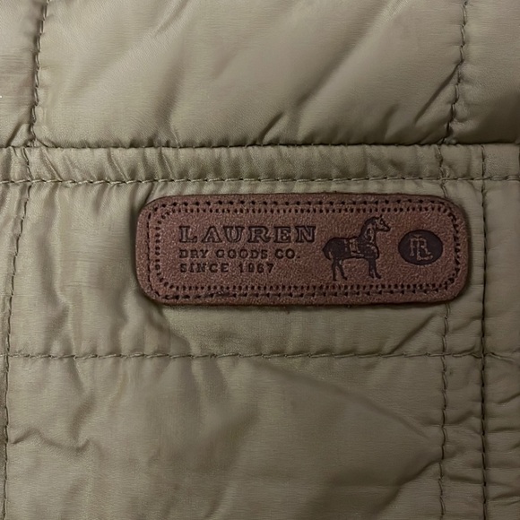 Lauren R.L Equestrian Quilted Nylon Leather Trimmed Jacket - Picture 6 of 16